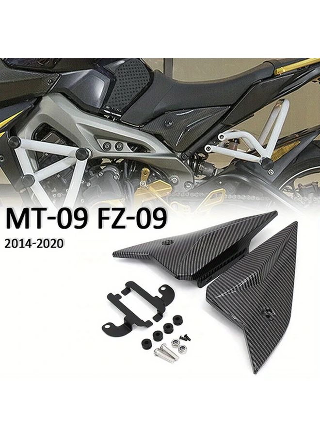 Black Motorcycle Frame Protective Side Panel Cover For Yamaha MT09 FZ09 2014 2020 - Image 1